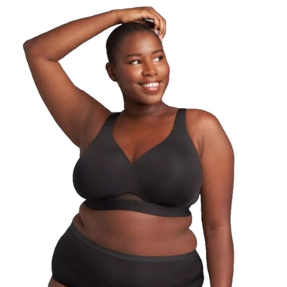 Cacique Womens Bra 44C Black Comfort Bliss Lightly Lined No Wire  Lane Bryant - Picture 8 of 10